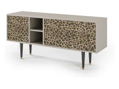 Móvel De Tv| Mueble de TV - 150х69х41 cm - T5 - Enlarged Leaf, Areia Bege