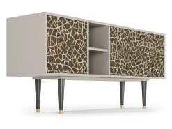 Móvel De Tv| Mueble de TV - 150х69х41 cm - T5 - Enlarged Leaf, Areia Bege