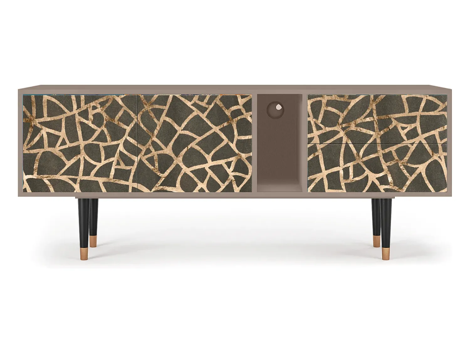 Móvel De Tv* Mueble de TV - 170х69х48 cm - T1 - Enlarged Leaf, Latte Bege