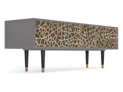 Mueble de TV - 170х59х48 cm - T4 - Enlarged Leaf, Cinza^ Móvel De Tv