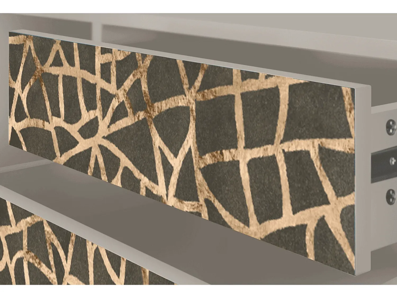 Móvel De Tv* Mueble de TV - 170х59х48 cm - T4 - Enlarged Leaf, Areia Bege