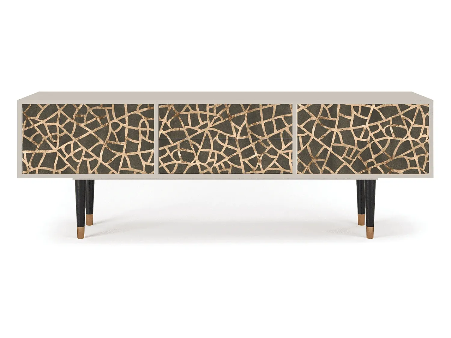 Móvel De Tv* Mueble de TV - 170х59х48 cm - T4 - Enlarged Leaf, Areia Bege