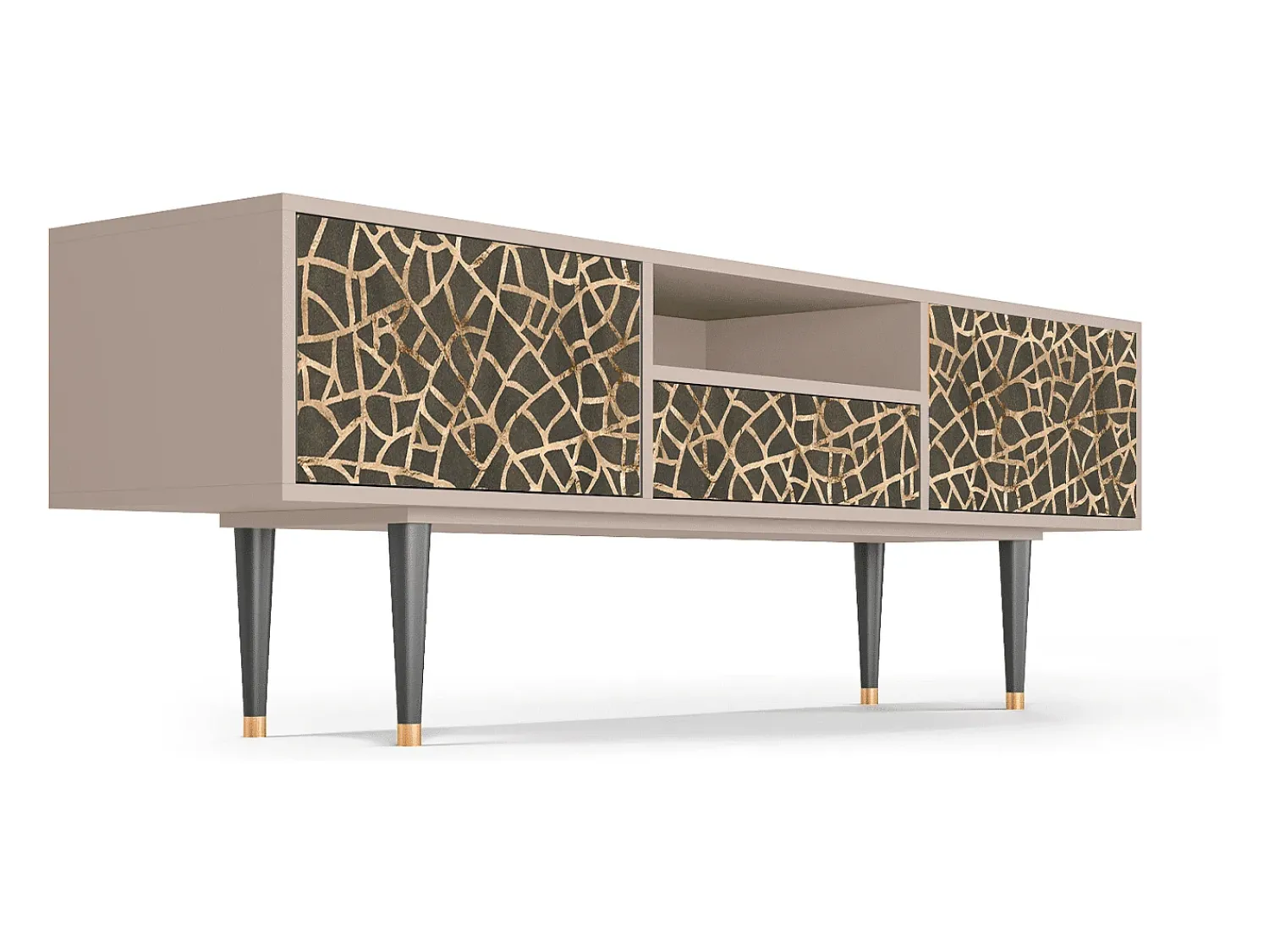 Móvel De Tv| Mueble de TV - 170х59х41 cm - T6 - Enlarged Leaf, Latte Bege