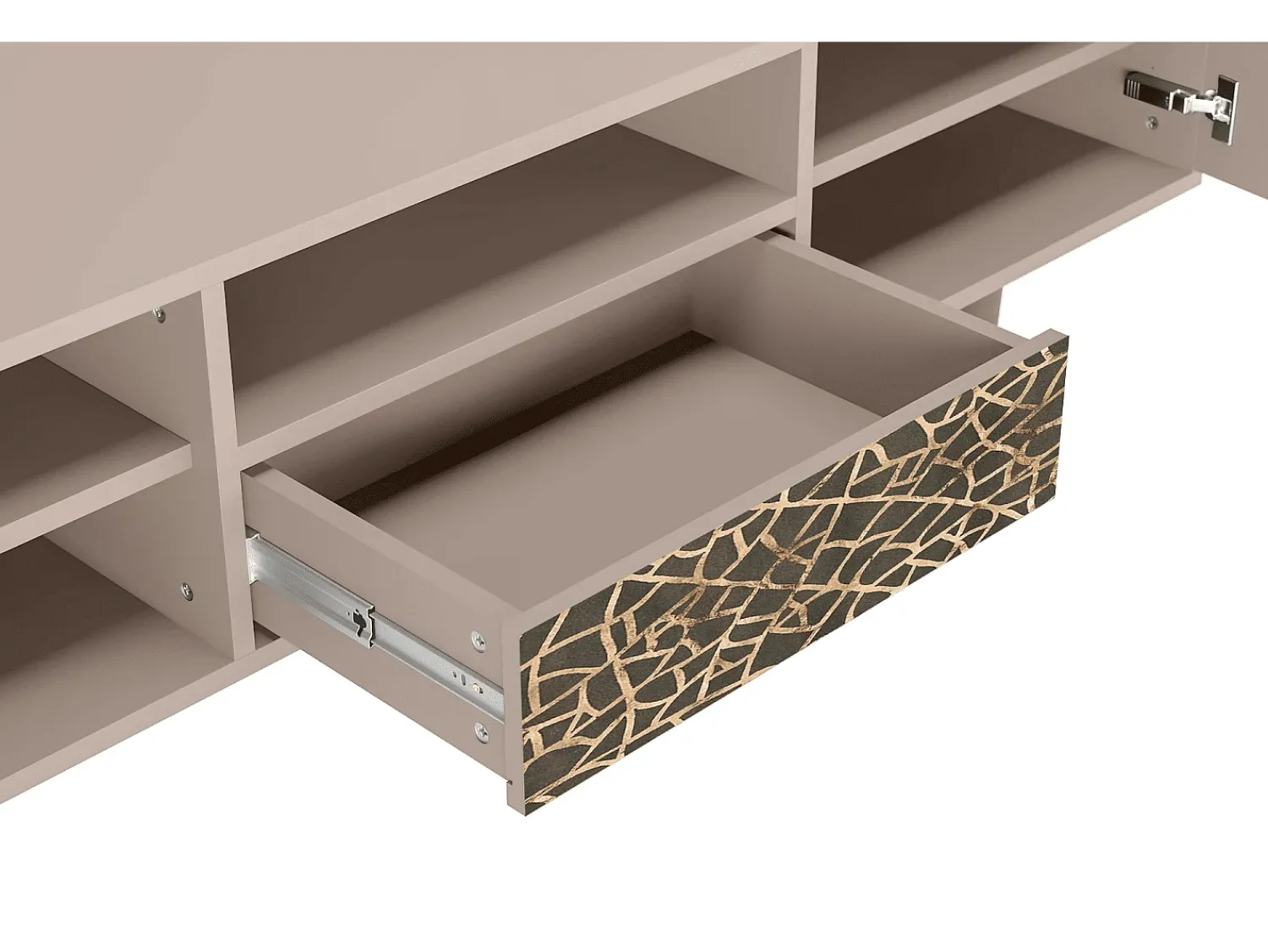Móvel De Tv| Mueble de TV - 170х59х41 cm - T6 - Enlarged Leaf, Latte Bege