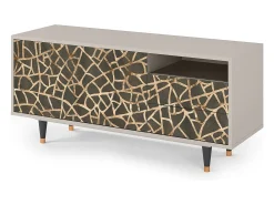 Clearance Mueble de TV - 125х56х41 cm - T7 - Enlarged Leaf, Areia Bege