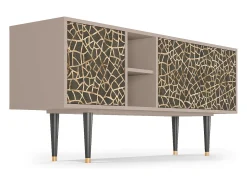 Móvel De Tv| Mueble de TV - 150х69х41 cm - T5 - Enlarged Leaf, Latte Bege