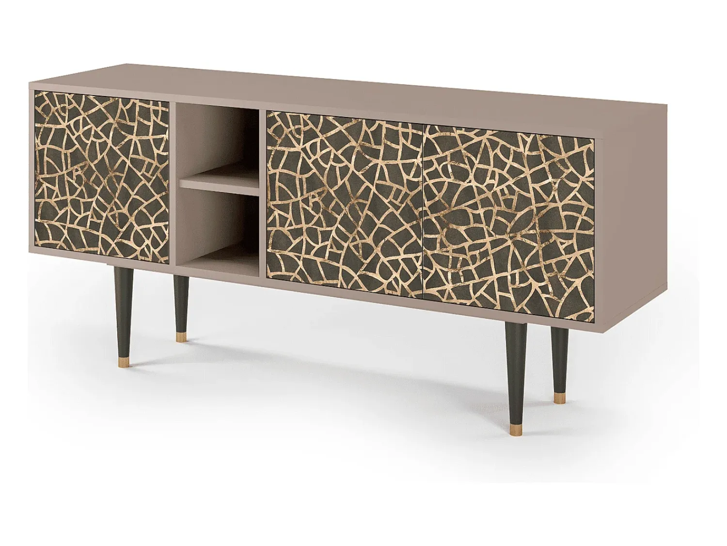 Móvel De Tv| Mueble de TV - 150х69х41 cm - T5 - Enlarged Leaf, Latte Bege