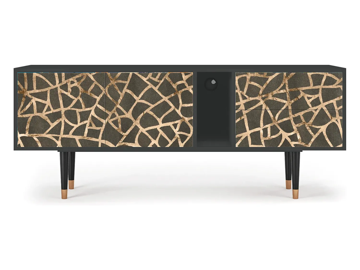 Móvel De Tv| Mueble de TV - 170х69х48 cm - T1 - Enlarged Leaf, Antracite Cinza antracite