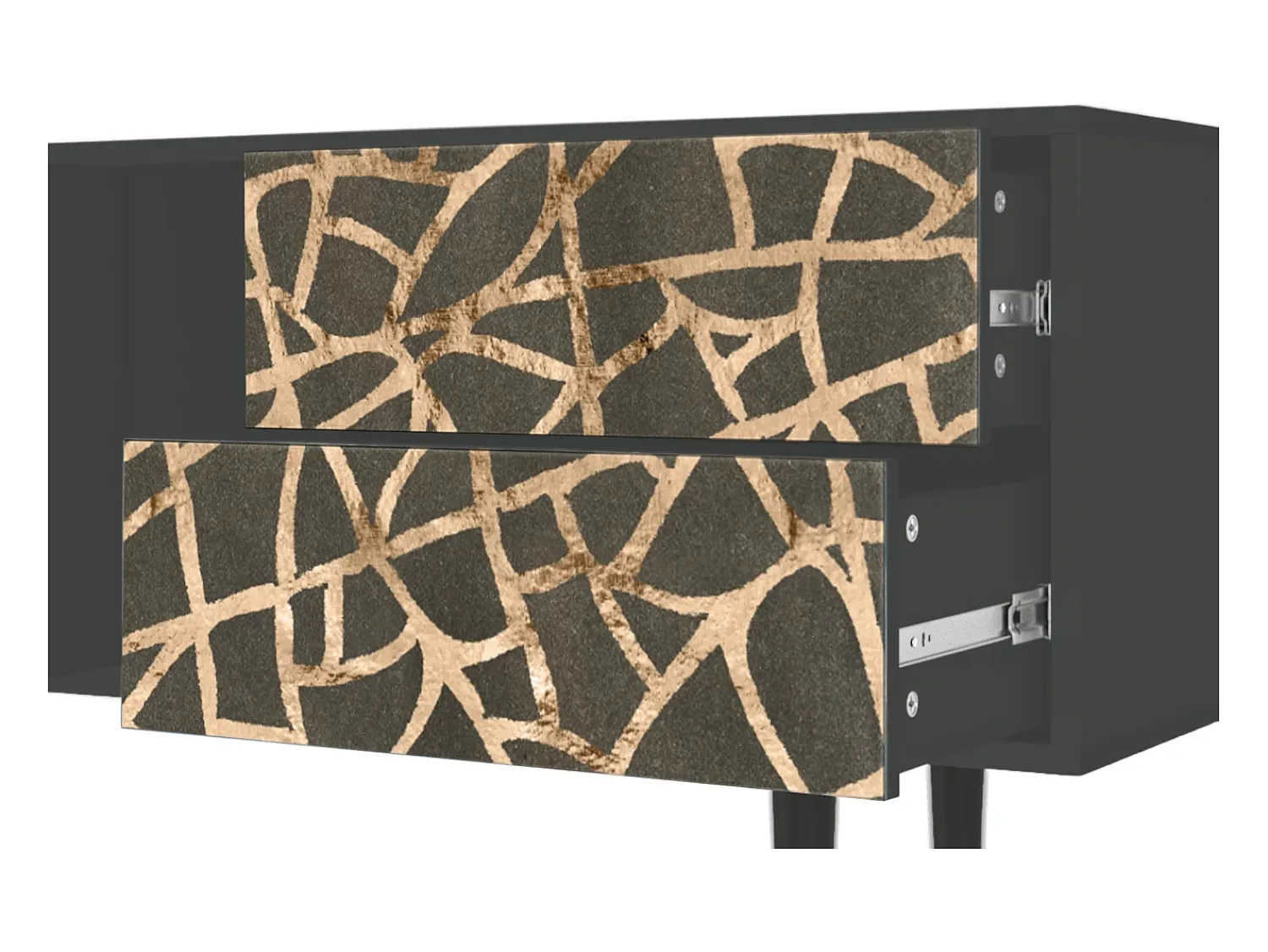 Móvel De Tv| Mueble de TV - 170х69х48 cm - T1 - Enlarged Leaf, Antracite Cinza antracite