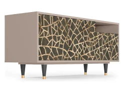 Móvel De Tv| Mueble de TV - 125х56х41 cm - T7 - Enlarged Leaf, Latte Bege