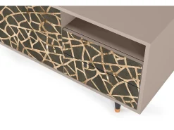 Móvel De Tv| Mueble de TV - 125х56х41 cm - T7 - Enlarged Leaf, Latte Bege