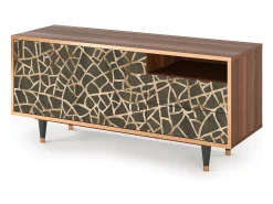 Mueble de TV - 125х56х41 cm - T7 - Enlarged Leaf, Nogueira^ Móvel De Tv