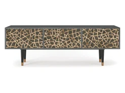 Móvel De Tv* Mueble de TV - 170х59х48 cm - T4 - Enlarged Leaf, Antracite Cinza antracite