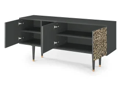 Móvel De Tv* Mueble de TV - 150х69х41 cm - T5 - Enlarged Leaf, Antracite Cinza antracite