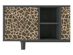Móvel De Tv* Mueble de TV - 150х69х41 cm - T5 - Enlarged Leaf, Antracite Cinza antracite