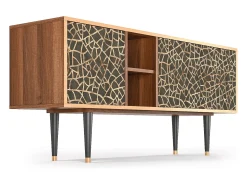 Móvel De Tv* Mueble de TV - 150х69х41 cm - T5 - Enlarged Leaf, Nogueira Castanho