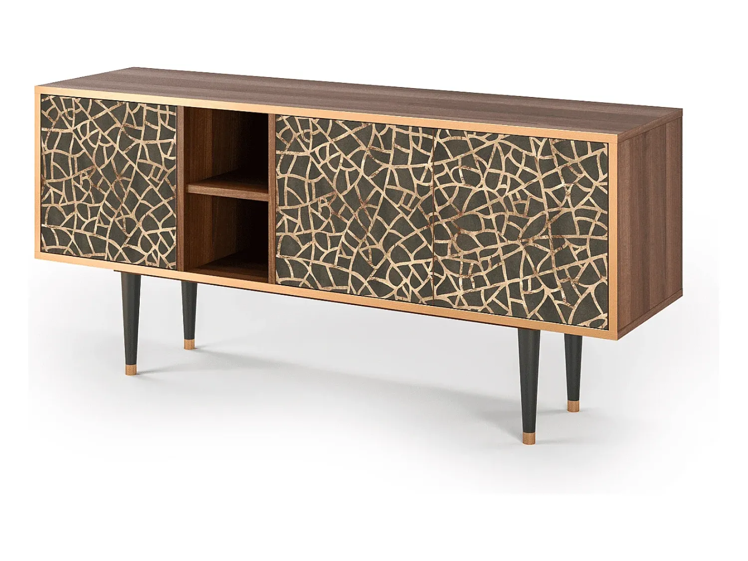 Móvel De Tv* Mueble de TV - 150х69х41 cm - T5 - Enlarged Leaf, Nogueira Castanho