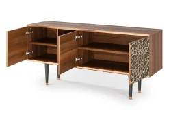 Móvel De Tv* Mueble de TV - 150х69х41 cm - T5 - Enlarged Leaf, Nogueira Castanho