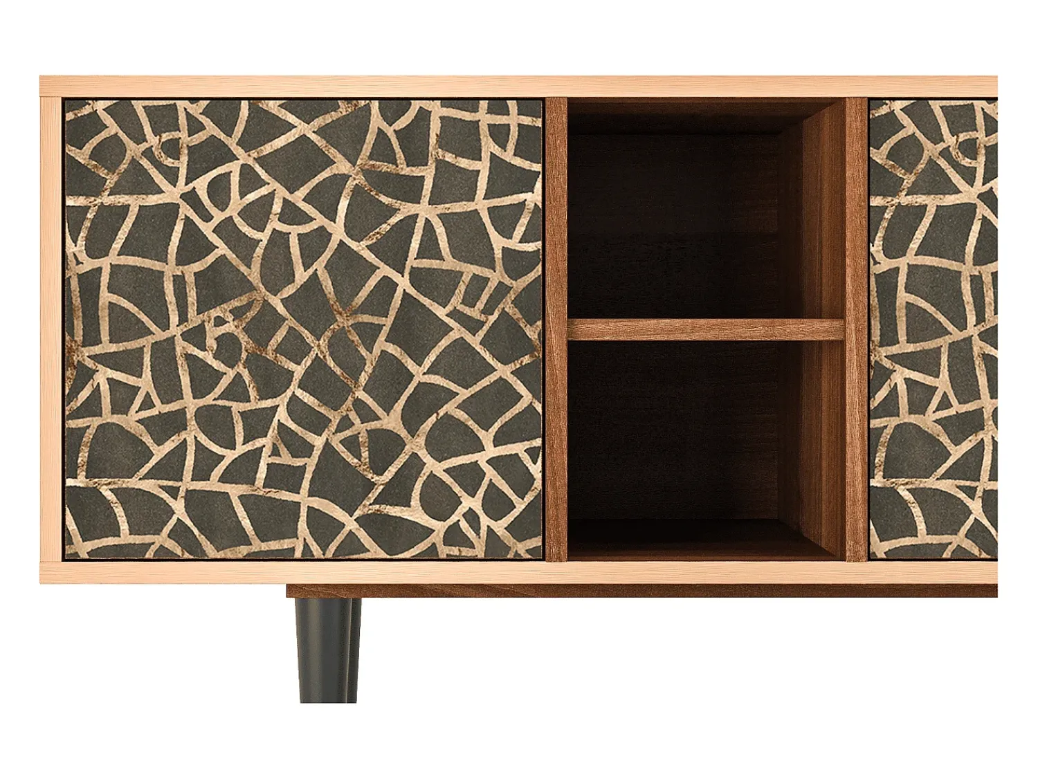 Móvel De Tv* Mueble de TV - 150х69х41 cm - T5 - Enlarged Leaf, Nogueira Castanho