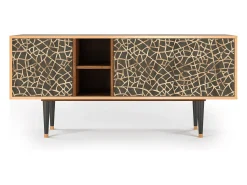 Móvel De Tv* Mueble de TV - 150х69х41 cm - T5 - Enlarged Leaf, Nogueira Castanho