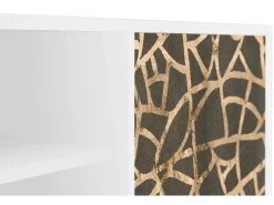 Móvel De Tv* Mueble de TV - 170х69х48 cm - T2 - Enlarged Leaf, Branco Bege
