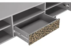 Best Mueble de TV - 170х59х41 cm - T6 - Enlarged Leaf, Cinza Cinzento