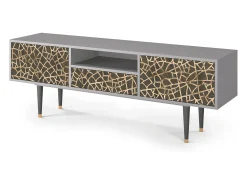 Best Mueble de TV - 170х59х41 cm - T6 - Enlarged Leaf, Cinza Cinzento