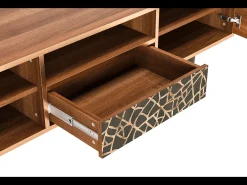 Móvel De Tv* Mueble de TV - 170х59х41 cm - T6 - Enlarged Leaf, Nogueira Castanho