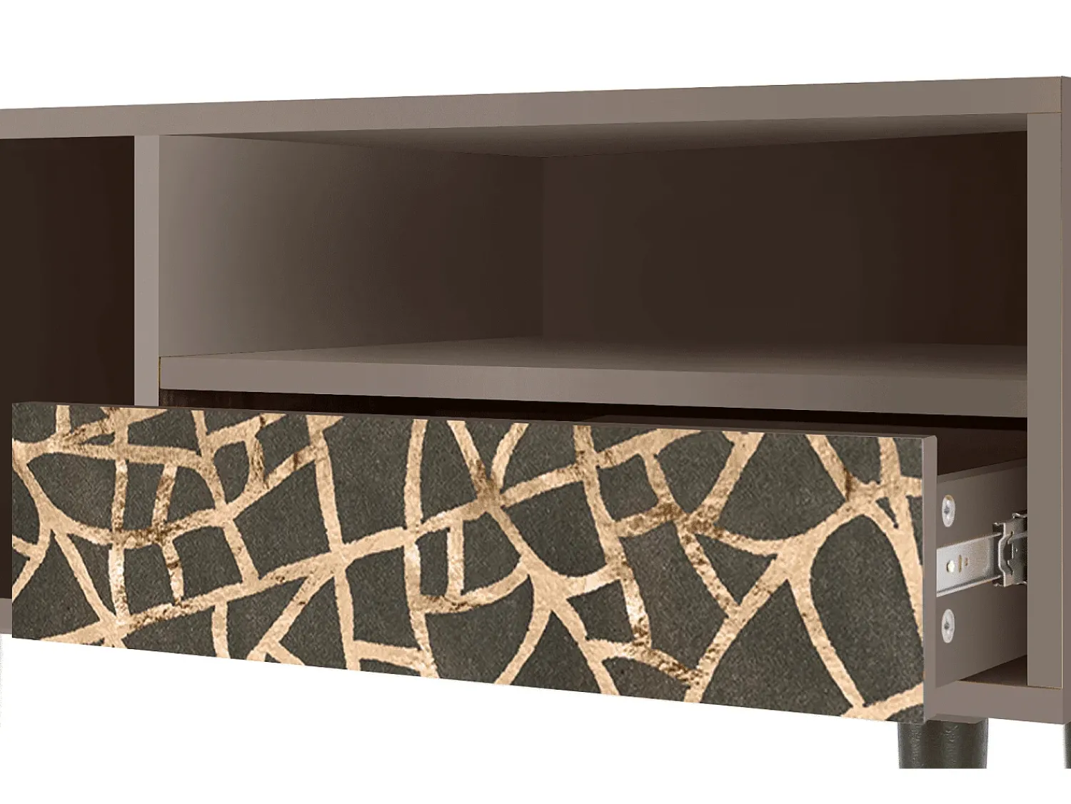 Móvel De Tv* Mueble de TV - 115х59х48 cm - T3 - Enlarged Leaf, Latte Bege