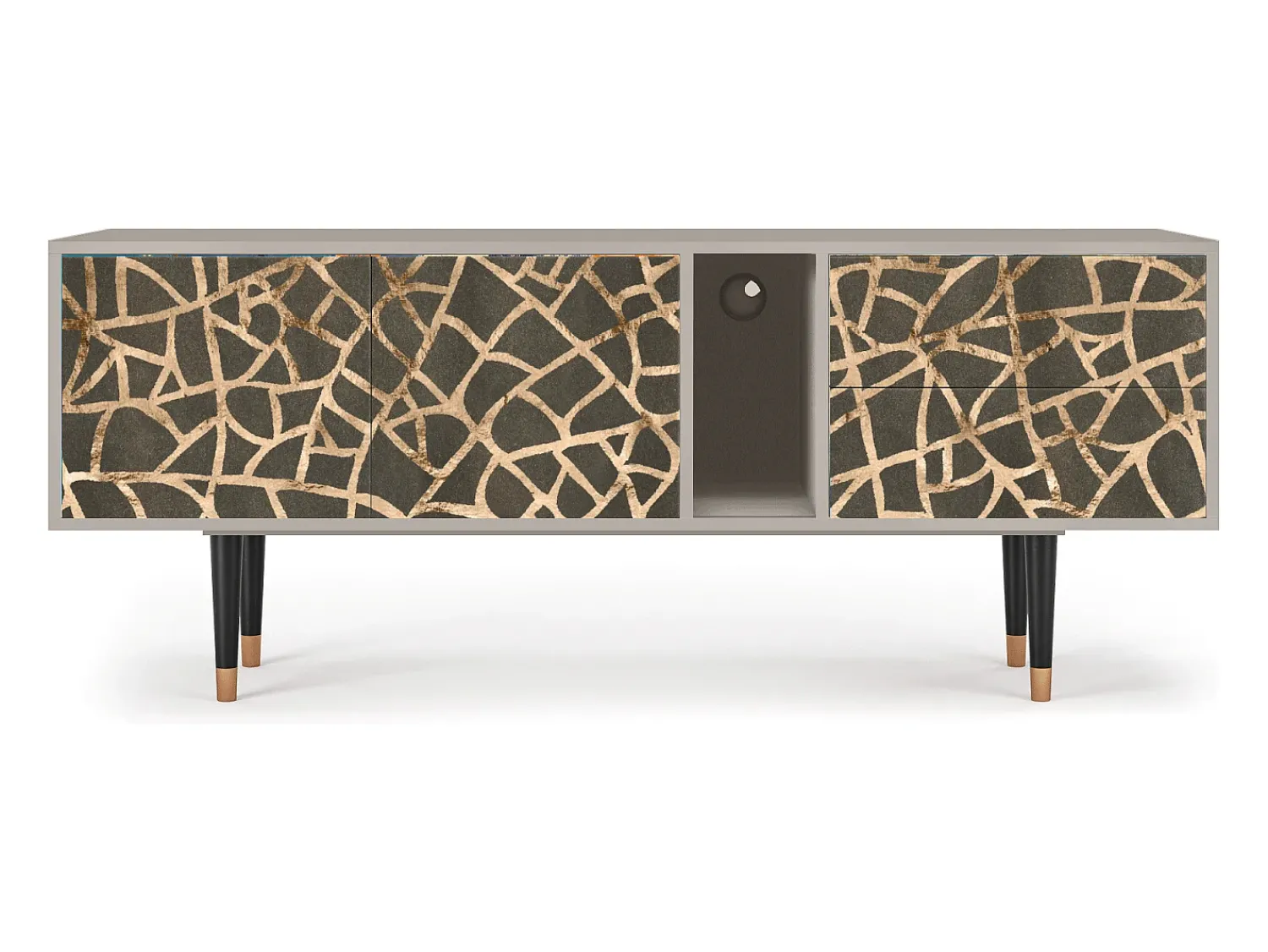 Móvel De Tv* Mueble de TV - 170х69х48 cm - T1 - Enlarged Leaf, Areia Bege
