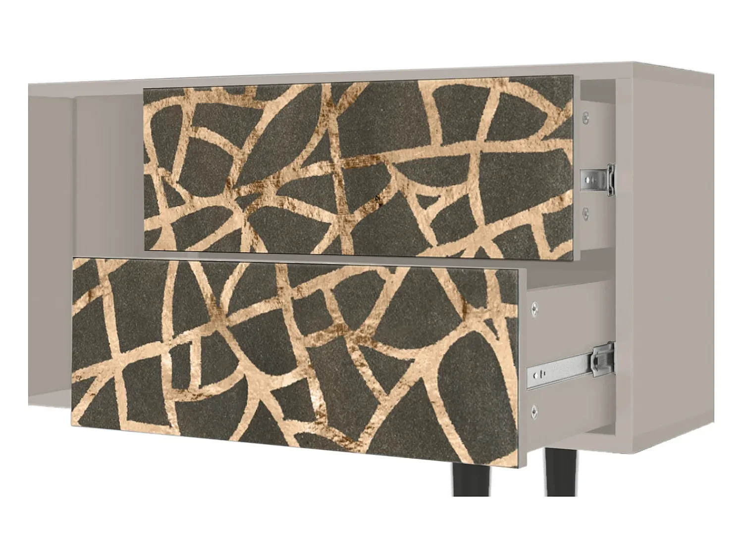Móvel De Tv* Mueble de TV - 170х69х48 cm - T1 - Enlarged Leaf, Areia Bege