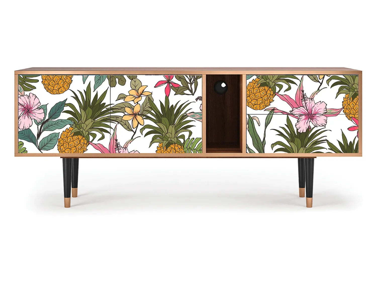 Móvel De Tv* Mueble de TV - 170х69х48 cm - T1 - Estival Fruit, Nogueira Castanho
