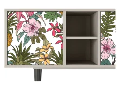 New Mueble de TV - 150х69х41 cm - T5 - Estival Fruit, Areia Bege