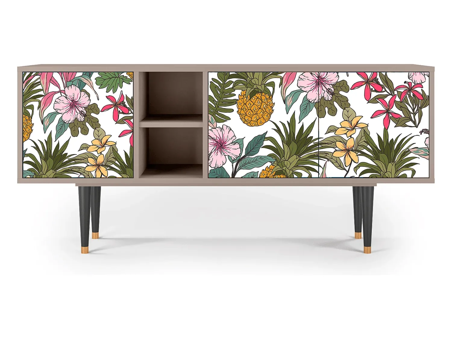 New Mueble de TV - 150х69х41 cm - T5 - Estival Fruit, Areia Bege