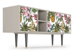 New Mueble de TV - 150х69х41 cm - T5 - Estival Fruit, Areia Bege