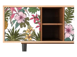 Móvel De Tv| Mueble de TV - 150х69х41 cm - T5 - Estival Fruit, Nogueira Castanho