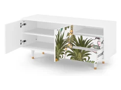 Mueble de TV - 125х56х41 cm - T7 - Estival Fruit, Branco^ Móvel De Tv