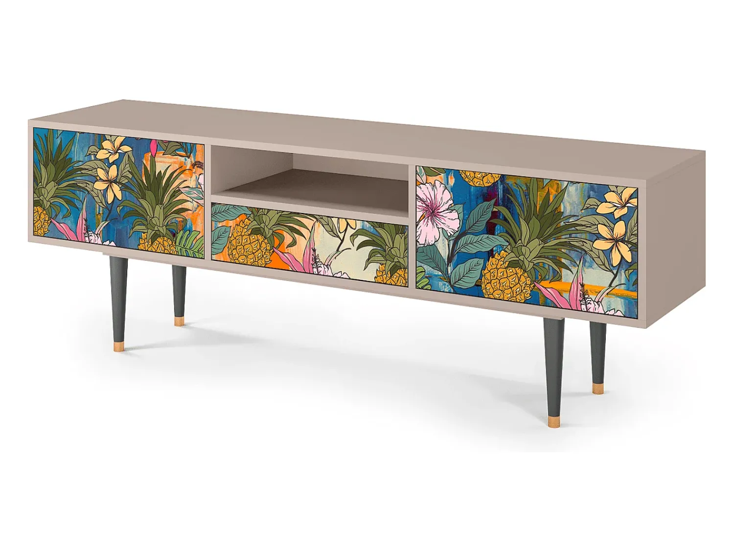 Móvel De Tv* Mueble de TV - 170х59х41 cm - T6 - Estival Fruit, Latte Bege
