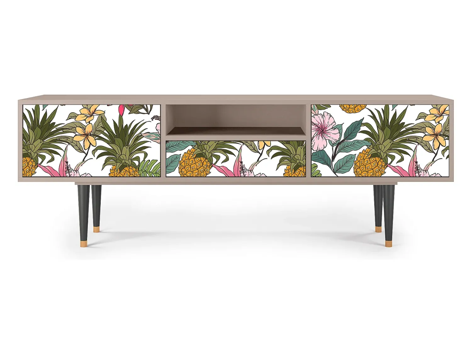 Móvel De Tv* Mueble de TV - 170х59х41 cm - T6 - Estival Fruit, Latte Bege