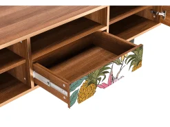 Móvel De Tv* Mueble de TV - 170х59х41 cm - T6 - Estival Fruit, Nogueira Castanho