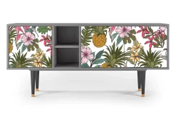 Móvel De Tv* Mueble de TV - 150х69х41 cm - T5 - Estival Fruit, Cinza Cinzento