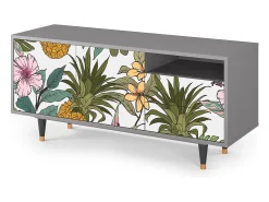 Mueble de TV - 125х56х41 cm - T7 - Estival Fruit, Cinza^ Móvel De Tv
