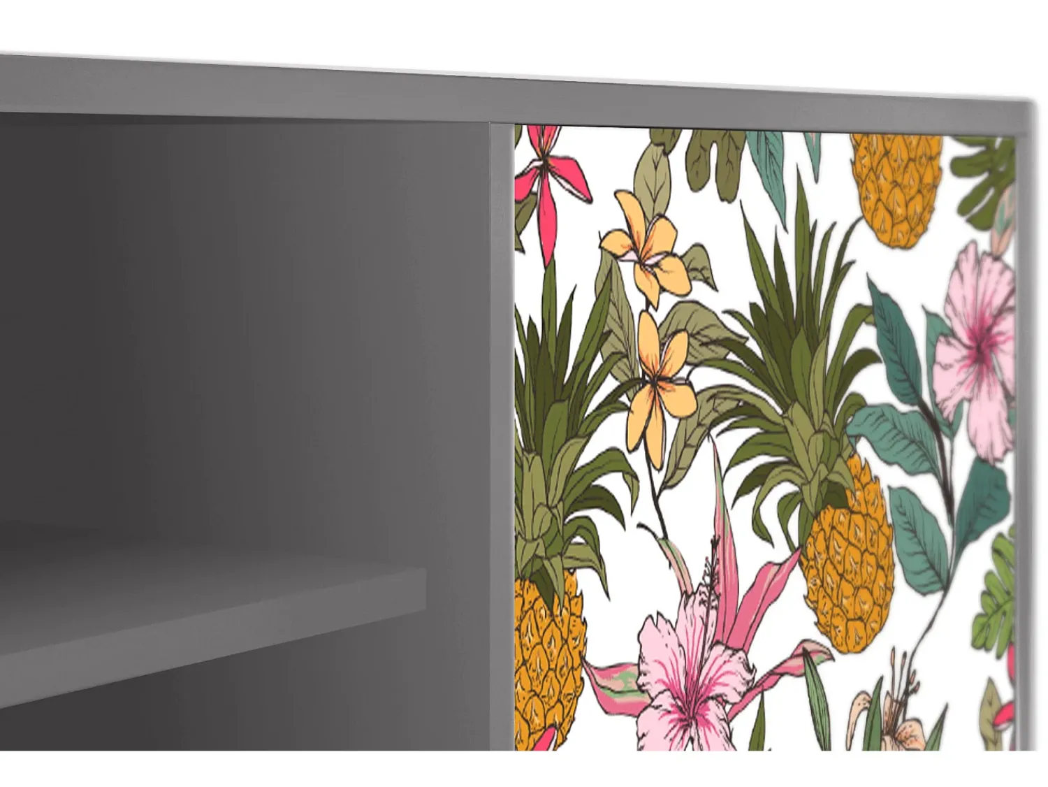 Mueble de TV - 170х69х48 cm - T2 - Estival Fruit, Cinza^ Móvel De Tv