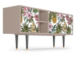 Móvel De Tv| Mueble de TV - 150х69х41 cm - T5 - Estival Fruit, Latte Bege