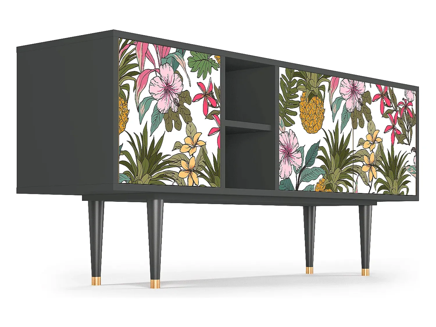 Mueble de TV - 150х69х41 cm - T5 - Estival Fruit, Antracite^ Móvel De Tv