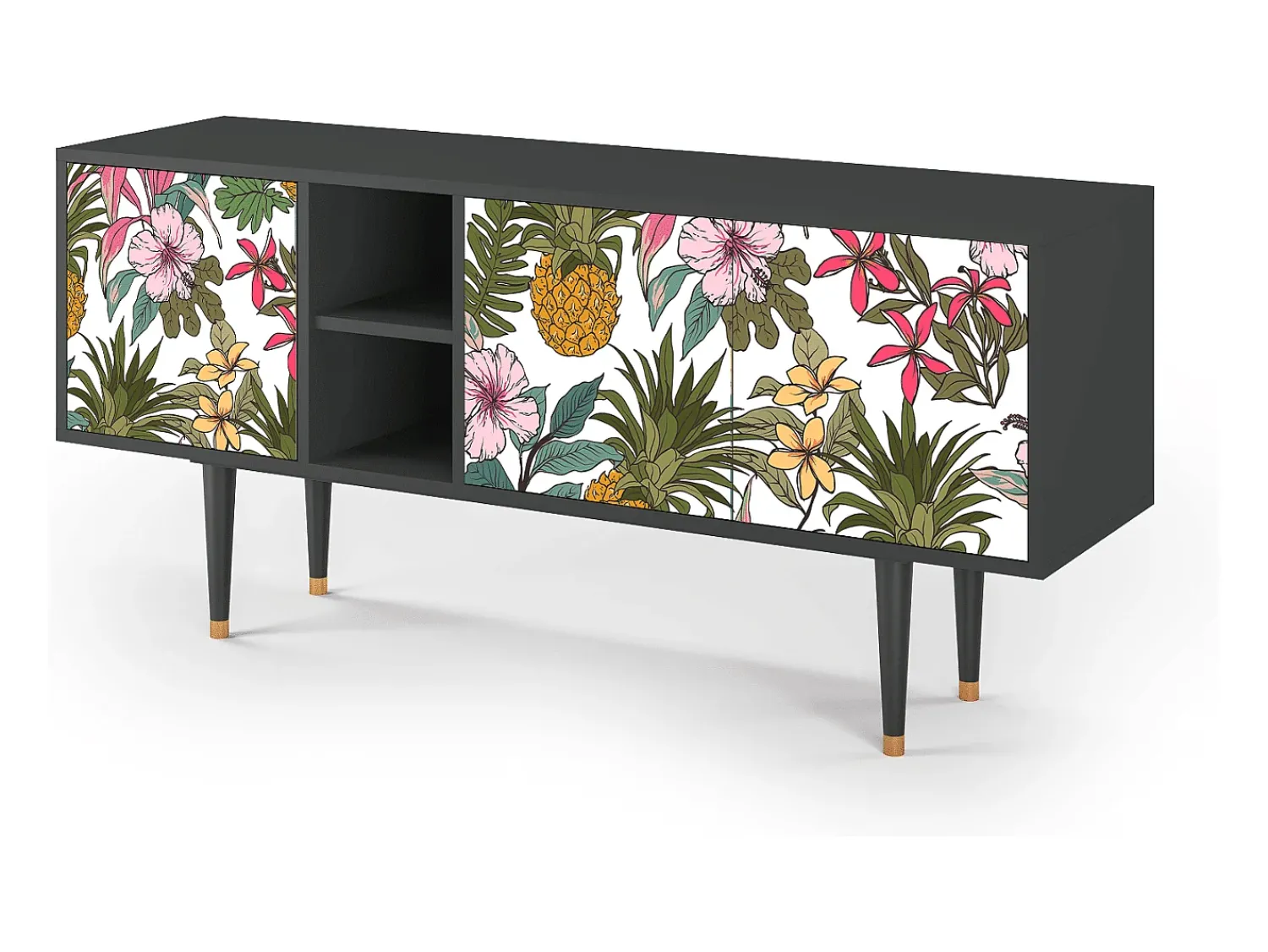 Mueble de TV - 150х69х41 cm - T5 - Estival Fruit, Antracite^ Móvel De Tv