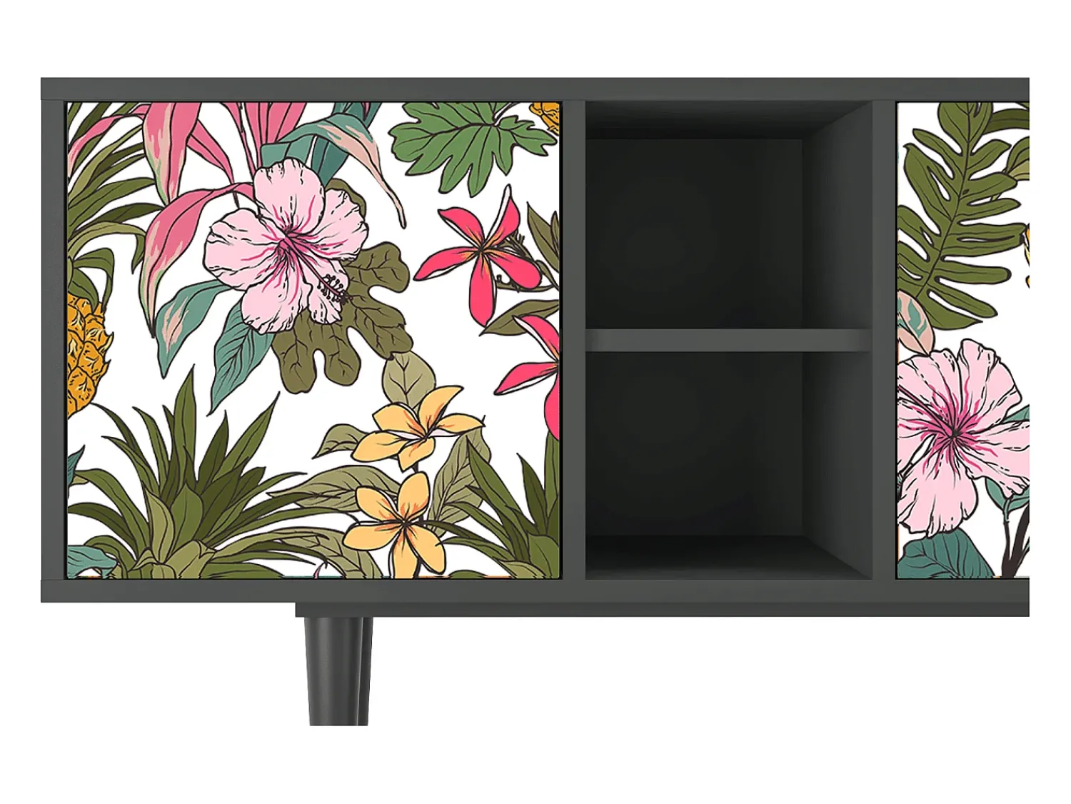 Mueble de TV - 150х69х41 cm - T5 - Estival Fruit, Antracite^ Móvel De Tv