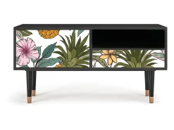 Móvel De Tv* Mueble de TV - 115х59х48 cm - T3 - Estival Fruit, Antracite Cinza antracite