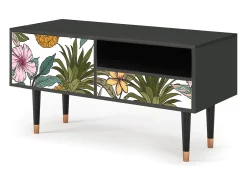 Móvel De Tv* Mueble de TV - 115х59х48 cm - T3 - Estival Fruit, Antracite Cinza antracite