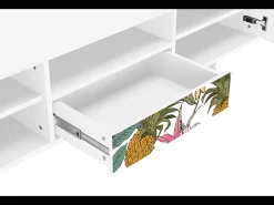 Mueble de TV - 170х59х41 cm - T6 - Estival Fruit, Branco^ Móvel De Tv